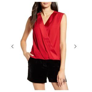 Chelsea28 Sleeveless Cross Front Tank - Small